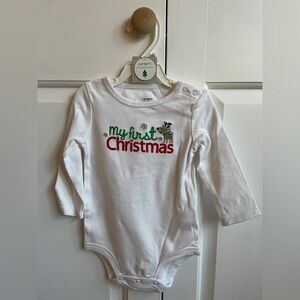Carter's Little Collections White 'My First Christmas' Bodysuit